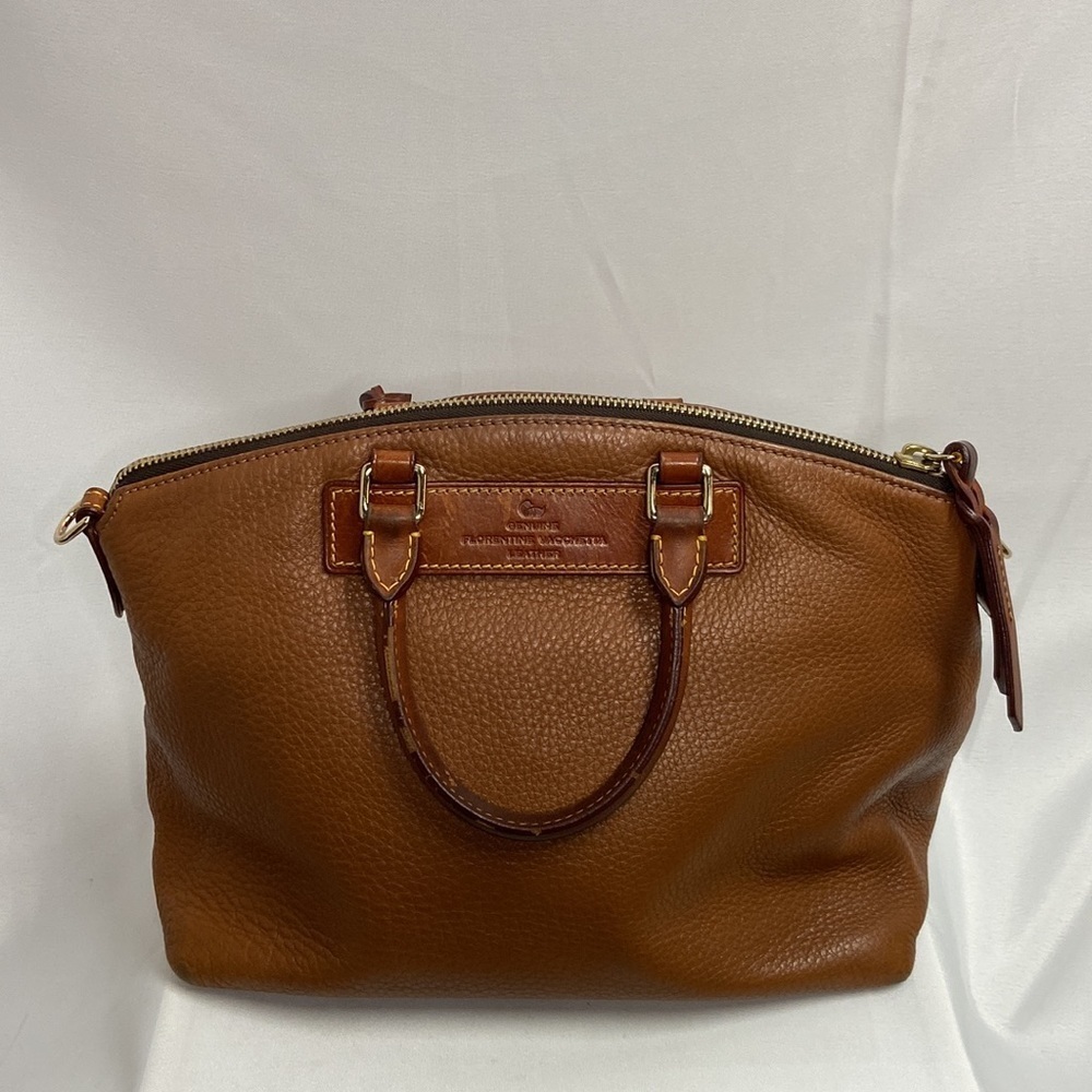 Dooney & Bourke Tan Leather Satchel